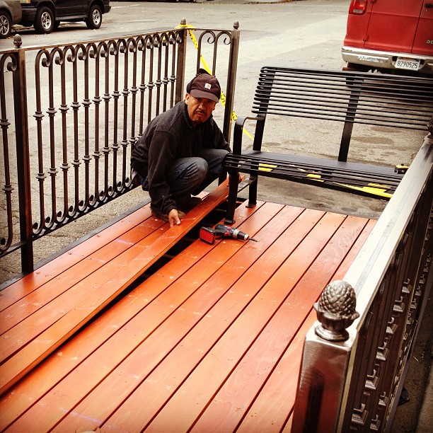 Parklet design, 22nd Street